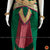 Classical Dance Jewelry DARK GREEN PINK Magenta 36 inch Pant Length Bharatanatyam Gold Zari Dance Costume | Art silk Dharmavaram Kanchi | Classical Dance Jewelry