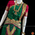 Classical Dance Jewelry DARK GREEN PINK Magenta 36 inch Pant Length Bharatanatyam Gold Zari Dance Costume | Art silk Dharmavaram Kanchi | Classical Dance Jewelry