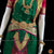 Classical Dance Jewelry DARK GREEN PINK Magenta 36 inch Pant Length Bharatanatyam Gold Zari Dance Costume | Art silk Dharmavaram Kanchi | Classical Dance Jewelry