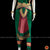 Classical Dance Jewelry DARK GREEN PINK Magenta 36 inch Pant Length Bharatanatyam Gold Zari Dance Costume | Art silk Dharmavaram Kanchi | Classical Dance Jewelry