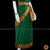 Classical Dance Jewelry DARK GREEN Pre-stitched Practice Sari MAROON Blouse | Half Saree Kalakshethra Sari | Bharatnatyam Kuchipudi Folk | Classical Dance Jewelry
