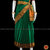 Classical Dance Jewelry DARK GREEN Pre-stitched Practice Sari MAROON Blouse | Half Saree Kalakshethra Sari | Bharatnatyam Kuchipudi Folk | Classical Dance Jewelry