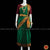 Classical Dance Jewelry DARK GREEN Pre-stitched Practice Sari MAROON Blouse | Half Saree Kalakshethra Sari | Bharatnatyam Kuchipudi Folk | Classical Dance Jewelry