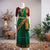 Classical Dance Jewelry DARK GREEN Pre-stitched Practice Sari MAROON Blouse | Half Saree Kalakshethra Sari | Bharatnatyam Kuchipudi Folk | Classical Dance Jewelry