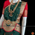 Classical Dance Jewelry Dark GREEN RED VINTAGE 36 inch Pant Length Bharatanatyam Gold Zari Dance Costume | Art silk Dharmavaram Kanchi | Classical Dance Jewelry