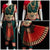Classical Dance Jewelry Dark GREEN RED VINTAGE 36 inch Pant Length Bharatanatyam Gold Zari Dance Costume | Art silk Dharmavaram Kanchi | Classical Dance Jewelry