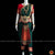 Classical Dance Jewelry Dark GREEN RED VINTAGE 40 Inch Pant Length Bharatanatyam Dance Costume | Gold Zari | Art silk Dharmavaram Kanchi | Classical Dance Jewelry