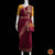 Classical Dance Jewelry DARK MAROON Pre-stitched Practice Sari YELLOW Blouse | Half Saree Kalakshethra Sari | Bharatnatyam Kuchipudi Folk | Classical Dance Jewelry