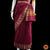 Classical Dance Jewelry DARK MAROON Pre-stitched Practice Sari YELLOW Blouse | Half Saree Kalakshethra Sari | Bharatnatyam Kuchipudi Folk | Classical Dance Jewelry