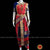 Classical Dance Jewelry DARK PEACH ORANGE 40 inchs Pant Length Kuchipudi Indian Blue Zari Dance Costume | Art silk Dharmavaram Kanchi | Classical Dance Jewelry