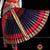 Classical Dance Jewelry DARK PEACH ORANGE 40 inchs Pant Length Kuchipudi Indian Blue Zari Dance Costume | Art silk Dharmavaram Kanchi | Classical Dance Jewelry
