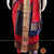 Classical Dance Jewelry DARK PEACH ORANGE 40 inchs Pant Length Kuchipudi Indian Blue Zari Dance Costume | Art silk Dharmavaram Kanchi | Classical Dance Jewelry