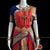 Classical Dance Jewelry DARK PEACH ORANGE 40 inchs Pant Length Kuchipudi Indian Blue Zari Dance Costume | Art silk Dharmavaram Kanchi | Classical Dance Jewelry