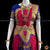 Classical Dance Jewelry DARK Pink MANGENTA BLUE 38 Inch Pant Length Bharatanatyam Dance Costume | Gold Zari | Art Silk, Dharmavaram Kanchi | Classical Dance Jewelry