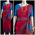 Classical Dance Jewelry DARK PINK Pre-stitched Practice Sari BLUE Blouse | Half Saree Kalakshethra Sari | Bharatnatyam Kuchipudi Folk | Classical Dance Jewelry