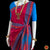 Classical Dance Jewelry DARK PINK Pre-stitched Practice Sari BLUE Blouse | Half Saree Kalakshethra Sari | Bharatnatyam Kuchipudi Folk | Classical Dance Jewelry