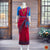 Classical Dance Jewelry DARK PINK Pre-stitched Practice Sari BLUE Blouse | Half Saree Kalakshethra Sari | Bharatnatyam Kuchipudi Folk | Classical Dance Jewelry