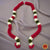Classical Dance Jewelry DARK PINK, WHITE Andal Mala Flowers | Artificial flower garland | Bharatanatyam Kuchipudi Dance Wedding Events | Classical Dance Jewelry