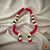 Classical Dance Jewelry DARK PINK, WHITE Andal Mala Flowers | Artificial flower garland | Bharatanatyam Kuchipudi Dance Wedding Events | Classical Dance Jewelry