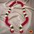 Classical Dance Jewelry DARK PINK, WHITE Andal Mala Flowers | Artificial flower garland | Bharatanatyam Kuchipudi Dance Wedding Events | Classical Dance Jewelry