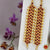 Classical Dance Jewelry EARRINGS | NOSERINGS Red Kemp temple Indian Jewelry Mattilu | Ear Chains | Bharatnatyam, Kuchipudi, Engagement, Weddings | Classical Dance Jewelry
