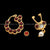Classical Dance Jewelry EARRINGS | NOSERINGS Red Kemp Temple Indian Jewelry nose ring Nath Nathni Nathu Bullakku | Bharatnatyam, Kuchipudi, Weddings | Classical Dance Jewelry