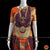 Classical Dance Jewelry EGGPLANT PURPLE ORANGE 38 Inch Pant Length Bharatanatyam Dance Costume | Gold Zari | Art Silk Dharmavaram Kanchi | Classical Dance Jewelry