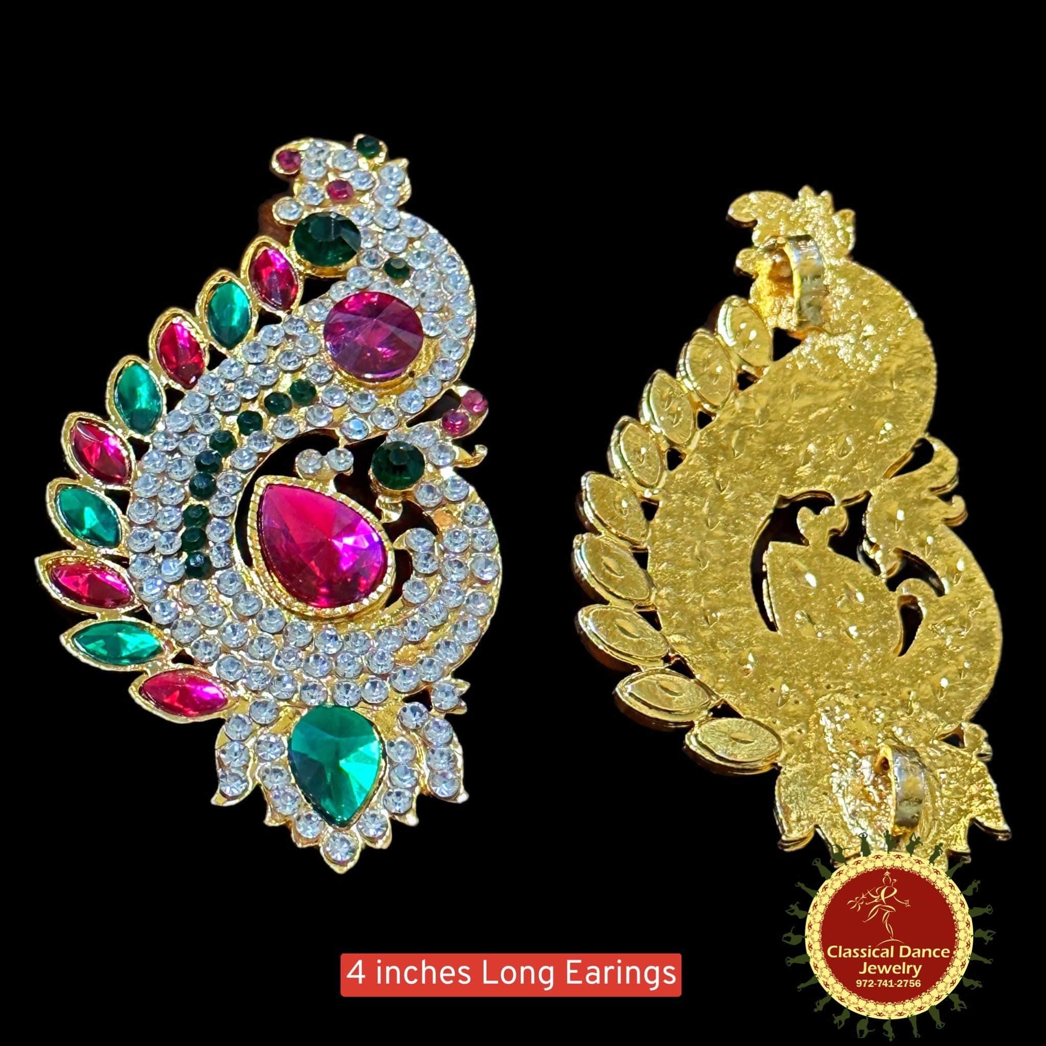 Trending Gold earrings design matching with your sarees, Gold earrings d...