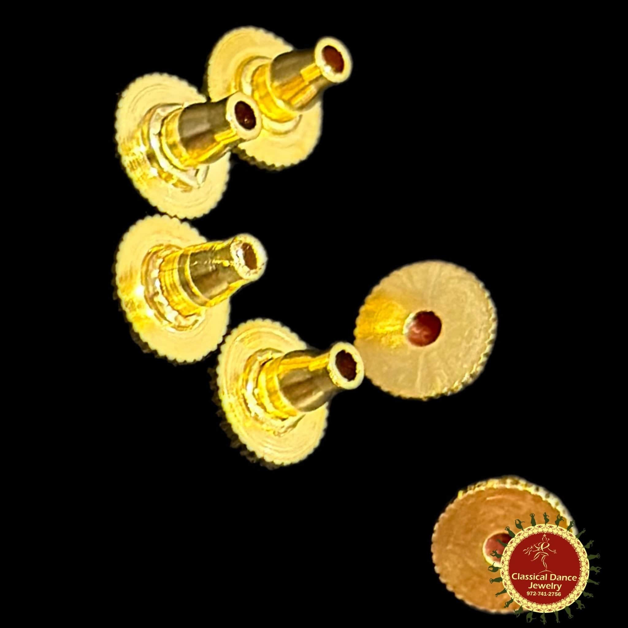 Gold Color Earring Backs Studs, Back Plug Stopper