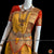 Classical Dance Jewelry GOLDEN Butter YELLOW ORANGE 36 inch Pant Length Bharatanatyam Gold Zari Dance Costume | ArtSilk Dharmavaram Kanchi | Classical Dance Jewelry