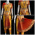 Classical Dance Jewelry GOLDEN Butter YELLOW ORANGE 40 Inch Pant Length Bharatanatyam Dance Costume Gold Zari | Artsilk Dharmavaram Kanchi | Classical Dance Jewelry