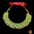 Classical Dance Jewelry GREEN CHOKER POOTHALI Kemp temple Indian jewelry | Short Necklace | Bharatnatyam Kuchipudi Engagement Weddings | Classical Dance Jewelry