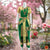 Classical Dance Jewelry GREEN Ivory GOLD 36 inches Pant Length KUCHIPUDI Gold Zari Indian Dance Costume | Art silk Dharmavaram kanchi | Classical Dance Jewelry
