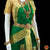 Classical Dance Jewelry GREEN Ivory GOLD 36 inches Pant Length KUCHIPUDI Gold Zari Indian Dance Costume | Art silk Dharmavaram kanchi | Classical Dance Jewelry