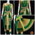 Classical Dance Jewelry GREEN IVORY GOLD 40 inchs Pant Length Kuchipudi Indian Gold Zari Dance Costume | Art silk Dharmavaram Kanchi | Classical Dance Jewelry