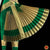 Classical Dance Jewelry GREEN IVORY GOLD 40 inchs Pant Length Kuchipudi Indian Gold Zari Dance Costume | Art silk Dharmavaram Kanchi | Classical Dance Jewelry