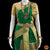 Classical Dance Jewelry GREEN IVORY GOLD 40 inchs Pant Length Kuchipudi Indian Gold Zari Dance Costume | Art silk Dharmavaram Kanchi | Classical Dance Jewelry