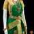 Classical Dance Jewelry GREEN IVORY GOLD 40 inchs Pant Length Kuchipudi Indian Gold Zari Dance Costume | Art silk Dharmavaram Kanchi | Classical Dance Jewelry