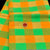 Classical Dance Jewelry GREEN ORANGE KATTAM Checks Doll Border Dance Practice Sarees | Halfsaree Kalakshethra Sari Bharatanatyam Kuchipudi | Classical Dance Jewelry