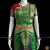 Classical Dance Jewelry GREEN RED 36 inchs Pant Length Bharatanatyam GOLD Zari Dance Costume | Art silk Dharmavaram kanchi | Classical Dance Jewelry