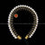 Classical Dance Jewelry Hair Ring with Golden ribbon and white pearls | Veni kondai | Bharatanatyam Kuchipudi Dance Events | Classical Dance Jewelry