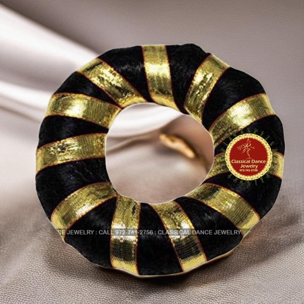 Classical Dance Jewelry HAIRFLOWERS | RINGS | JADA Bharatanatyam Hair Bun | Hair Donut/Ring/Bun | Rakodi Indian Jewelry