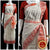 Classical Dance Jewelry IVORY HALF WHITE Pre-stitched Practice Sari Burnt Orange Blouse | Half Saree Kalakshethra Bharatnatyam Kuchipudi | Classical Dance Jewelry
