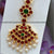 Classical Dance Jewelry Jhumar Tikka Kemp temple Indian jewelry | Kempu Pearls | Bharatnatyam, Kuchipudi, Engagement, Weddings | Classical Dance Jewelry