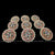 Classical Dance Jewelry Kempu ROUND Pearl Design Bridal Jada Billalu | Half Saree Indian Jewelry kondai | 9 pieces | Dance Weddings | Classical Dance Jewelry