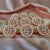 Classical Dance Jewelry Kempu ROUND Pearl Design Bridal Jada Billalu | Half Saree Indian Jewelry kondai | 9 pieces | Dance Weddings | Classical Dance Jewelry