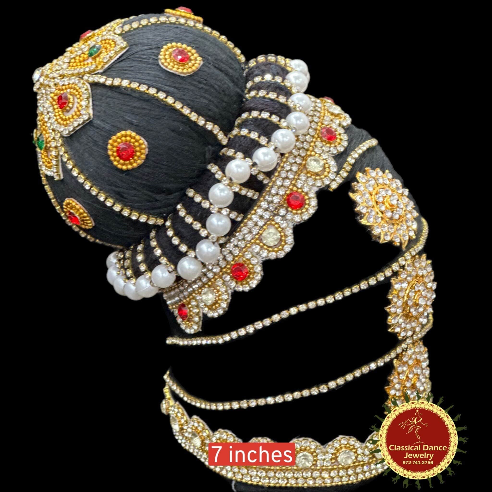 White Round Designer Bugdi – Mugdha Jewellery