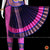 Classical Dance Jewelry LAVENDER LILAC BLUE 34 inch Pant Length Bharatanatyam Copper Gold Zari Dance Costume | Art silk Dharmavaram kanchi | Classical Dance Jewelry
