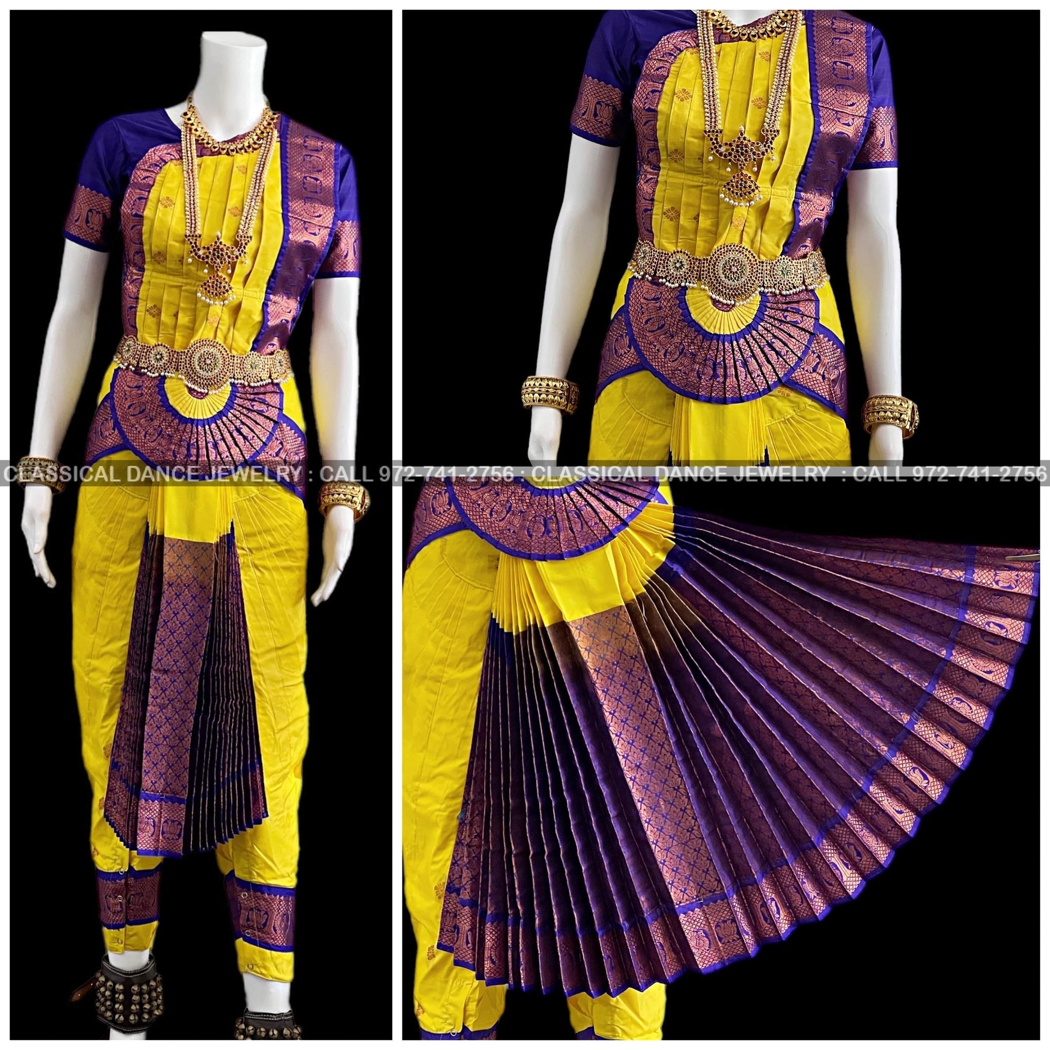 green emerald velvet dress Top Bharatanatyam Dress - New 2025 main image 0