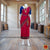 Classical Dance Jewelry MANGENTA PINK Pre-stitched Practice Sari BLUE Blouse | Half Saree Kalakshethra Bharatnatyam Kuchipudi | Classical Dance Jewelry